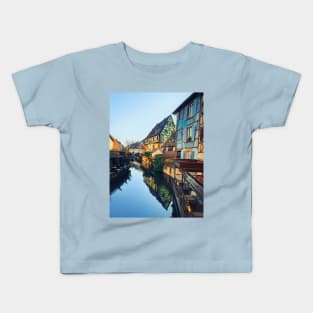 Colorful romantic city Colmar, France, Alsace. Traditional house Kids T-Shirt